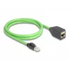 Netzwerkkabel DeLOCK 80880 RJ-45 Cat6a 1 m Grün