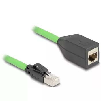 Netzwerkkabel DeLOCK 80880 RJ-45 Cat6a 1 m Grün