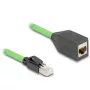 Netzwerkkabel DeLOCK 80880 RJ-45 Cat6a 1 m Grün