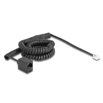 DeLOCK Telefonkabel 90114 5 m Schwarz RJ-11 RJ-45