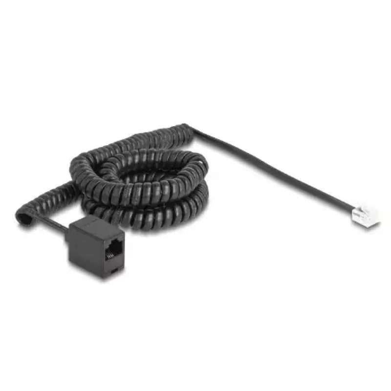 DeLOCK Telefonkabel 90114 5 m Schwarz RJ-11 RJ-45