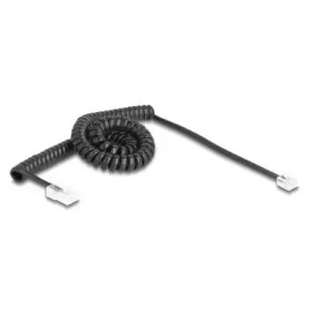 Telefonkabel DeLOCK 88480 3 m Schwarz RJ-11 RJ-45