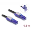 Netzwerkkabel DeLOCK 80925 RJ-45 Cat6 0,5m Schwarz Violett