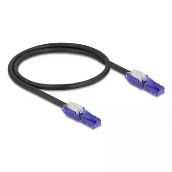 Netzwerkkabel DeLOCK 80925 RJ-45 Cat6 0,5m Schwarz Violett