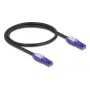 Netzwerkkabel DeLOCK 80925 RJ-45 Cat6 0,5m Schwarz Violett