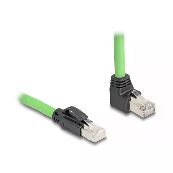 Netzwerkkabel DeLOCK 80894 RJ-45 Cat6a 5 m Schwarz Grün