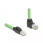 Netzwerkkabel DeLOCK 80894 RJ-45 Cat6a 5 m Schwarz Grün