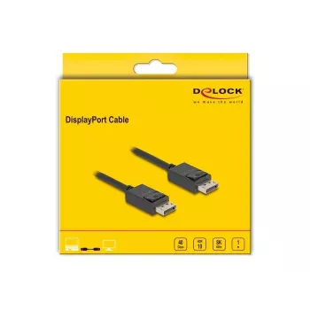 DisplayPort-Kabel DeLOCK 80492 8K 60Hz 40Gbps 1m