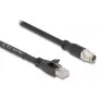 Netzwerkkabel DeLOCK 80585 M12 auf RJ-45 Cat5e 5 m Schwarz