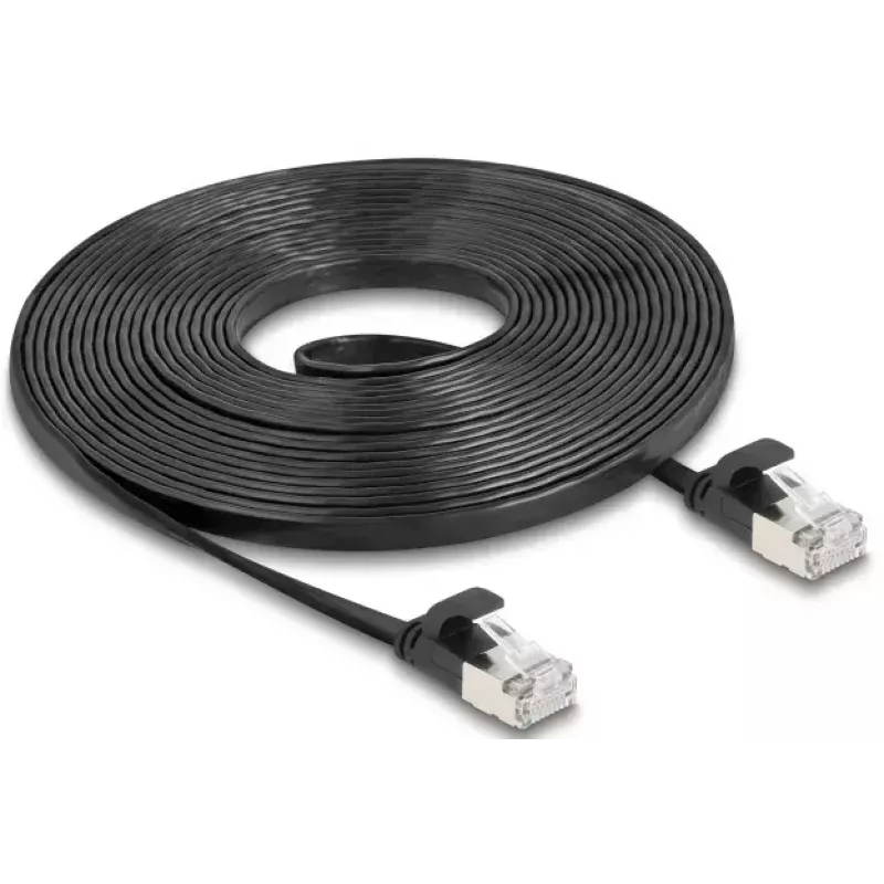 Netzwerkkabel DeLOCK 81167 RJ-45 Cat6a 5 m Schwarz