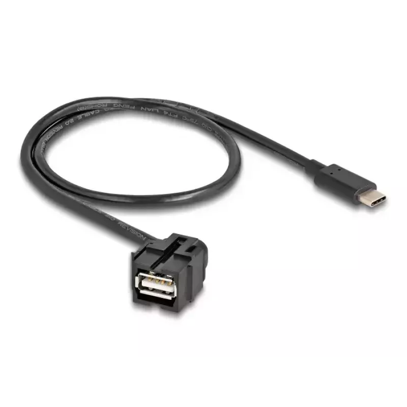 DeLOCK USB-Kabel 0,5 m USB 2.0 USB A USB C 88056