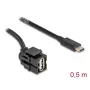 DeLOCK USB-Kabel 0,5 m USB 2.0 USB A USB C 88056