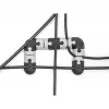 Kabelhalter DeLOCK 18448 selbstklebend modulares Set 9 Stück schwarz grau