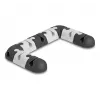Kabelhalter DeLOCK 18448 selbstklebend modulares Set 9 Stück schwarz grau