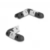 Kabelhalter DeLOCK 18448 selbstklebend modulares Set 9 Stück schwarz grau