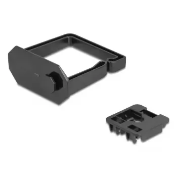 Kabelhalterung DeLOCK 90770 Polycarbonat Schwarz