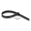Hook & loop Kabel tie DeLOCK 18757 reusable heat-resistant L 200 x W 7.5 mm Schwarz