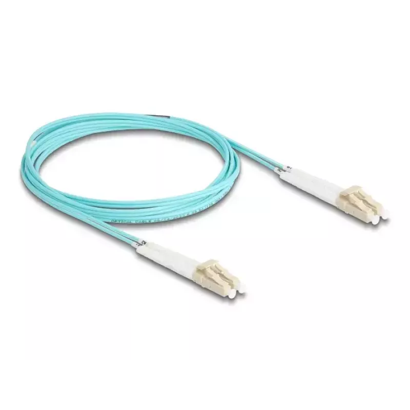 Lichtwellenleiterkabel DeLOCK LC Duplex auf LC Duplex OM3 2m