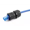 DeLOCK Durchführungskupplung RJ45 IP67 wasserdicht schwarz