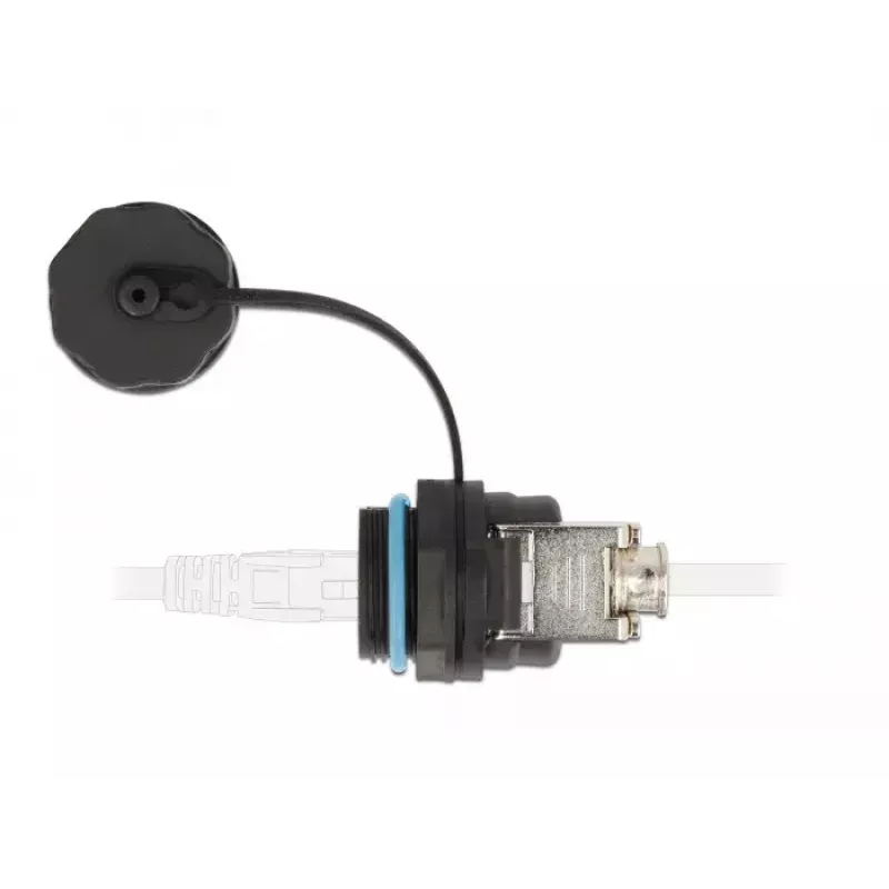 DELOCK Wire Connector RJ45 Cat.6A LSA gerade schwarz 29×43×29 mm