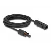 Kabel DeLOCK DL4 Solarkabel 4 mm² Stecker auf Buchse 5 m schwarz