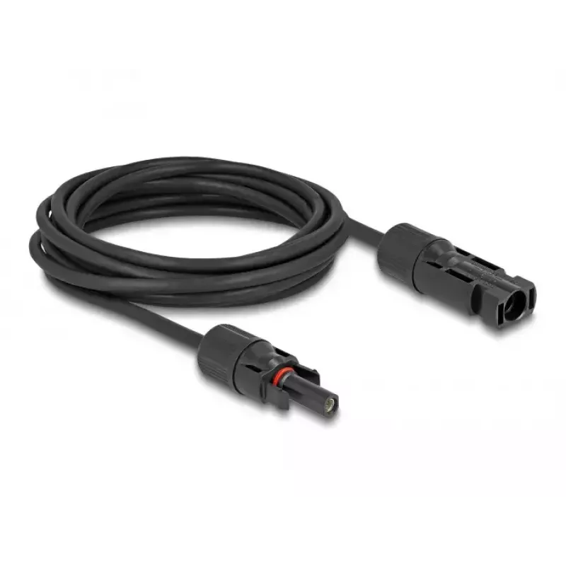 Kabel DeLOCK DL4 Solarkabel 4 mm² Stecker auf Buchse 5 m schwarz