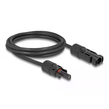 Kabel DeLOCK DL4 Solarkabel 6 mm² Stecker auf Buchse 3 m schwarz