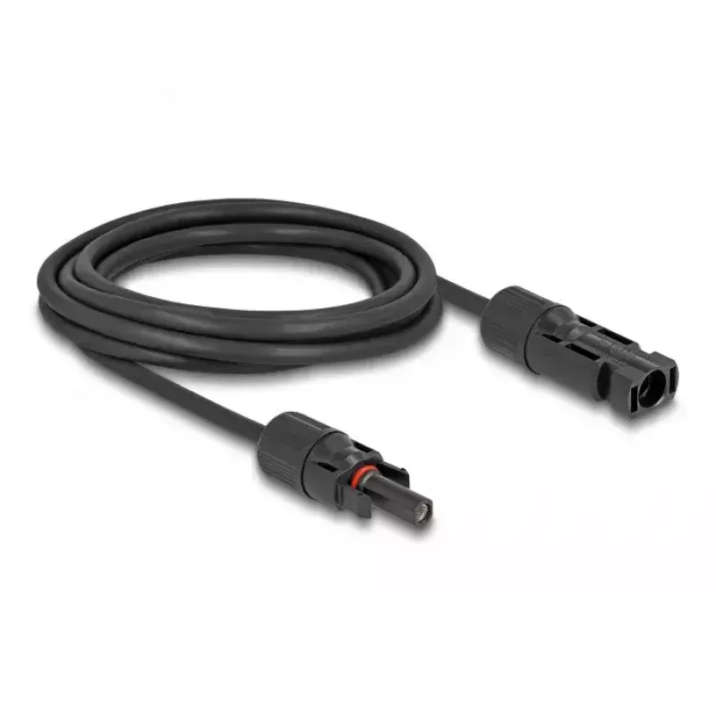 Kabel DeLOCK DL4 Solarkabel 4 mm² Stecker auf Buchse 3 m schwarz