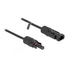 Kabel DeLOCK DL4 Solarkabel 4 mm² Stecker auf Buchse 3 m schwarz