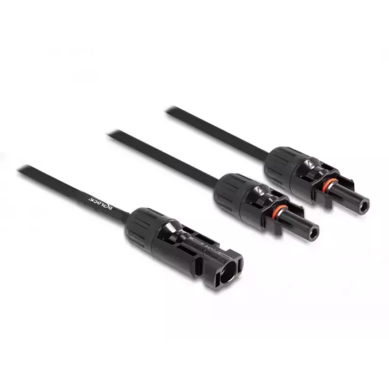 Kabelverteiler DeLOCK DL4 Solar-Verteilerkabel 1 x Stecker auf 2 x Buchse 30 cm schwarz