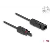Kabel DeLOCK DL4 Solar Flachkabel Stecker auf Buchse 1 m schwarz 3,3 mm²