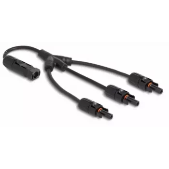 DeLOCK DL4 Solar-Splitterkabel 1 x Stecker auf 3 x Buchse 35 cm schwarz
