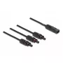 DeLOCK DL4 Solar-Splitterkabel 1 x Stecker auf 3 x Buchse 35 cm schwarz