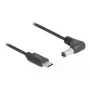 DeLOCK 85399 Stromkabel Schwarz 1,5 m USB C 5,5 x 2,5 mm