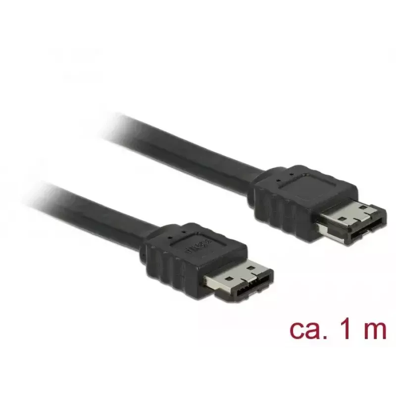 SATA-Kabel DeLOCK 85640 1 m eSATA Schwarz
