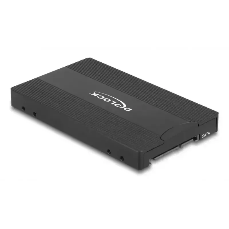 DELOCK Schnittstellenadapter U.2 (SFF-8639) auf M.2 Key M NVMe SSD, Modell 64301, schwarz, Host-Stecker