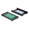 DELOCK Schnittstellenadapter U.2 (SFF-8639) auf M.2 Key M NVMe SSD, Modell 64301, schwarz, Host-Stecker