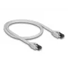 Netzwerkkabel DeLOCK 80557 RJ-45 Cat8.1 0,5 m Grau