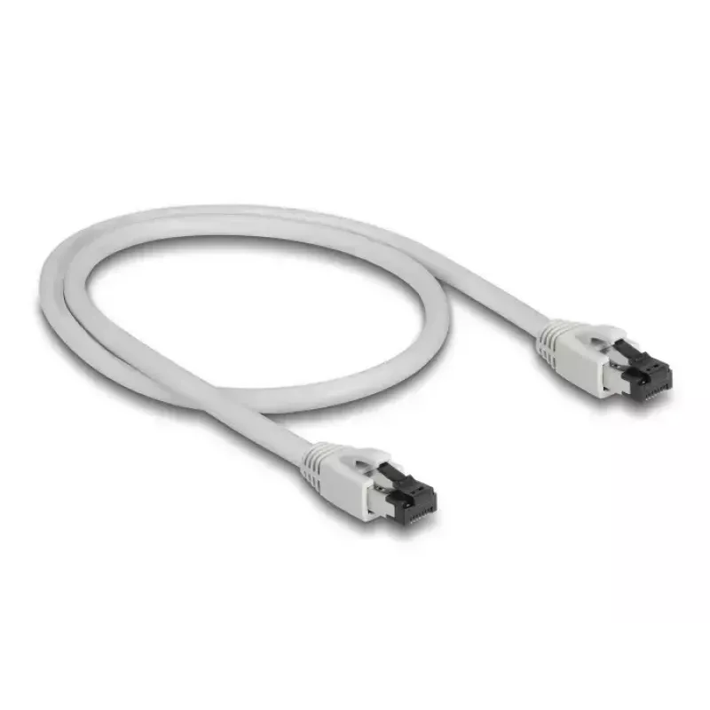 Netzwerkkabel DeLOCK 80557 RJ-45 Cat8.1 0,5 m Grau
