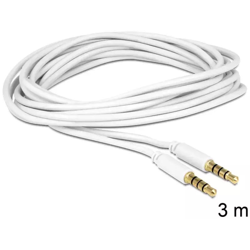 Audiokabel 3,5 mm DeLOCK 83442 3 m Weiß