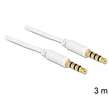 Audiokabel 3,5 mm DeLOCK 83442 3 m Weiß