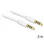Audiokabel 3,5 mm DeLOCK 83442 3 m Weiß