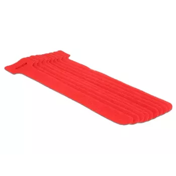 Klettband-Befestigungselement DeLOCK 18689 Rot 10 Stk.