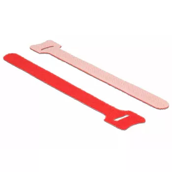 Klettband-Befestigungselement DeLOCK 18689 Rot 10 Stk.