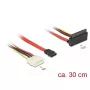 SATA-Kabel DeLOCK 85514 0,3 m 1x Molex 4-Pin 1x SATA 22-Pin 1x SATA 7-Pin