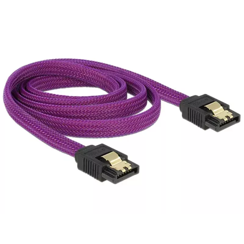 SATA-Kabel DeLOCK 83692 1 m SATA 7-polig Violett