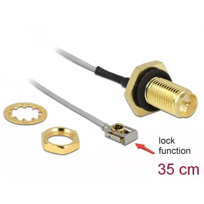 Koaxialkabel DeLOCK 90292 0,3 m RP-SMA MHF I LK