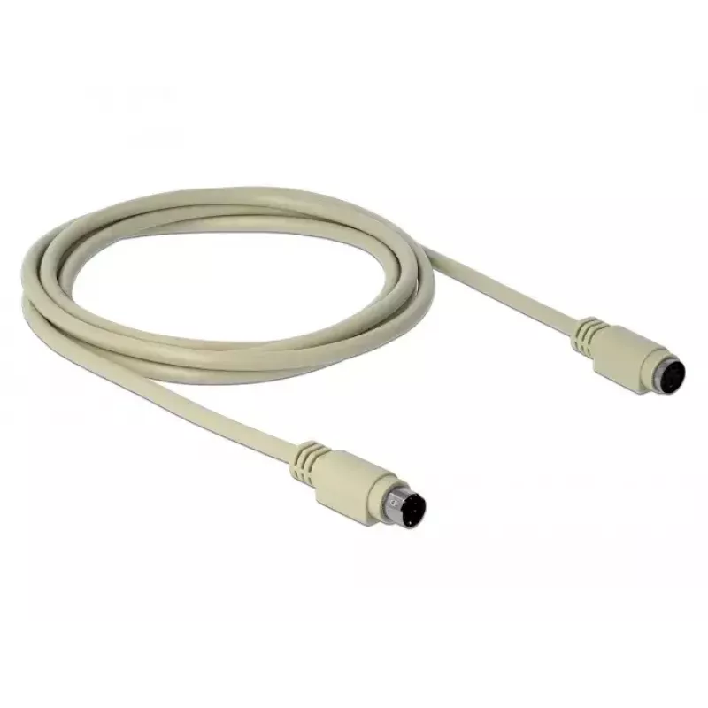 PS/2-Kabel DeLOCK 85805 1,8 m 6-pol Mini-DIN Beige