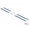 Kabelbinder DeLOCK 18794 Edelstahl Blau 10 Stk.