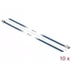 Kabelbinder DeLOCK 18795 Stahl Blau 400mm 10 Stück